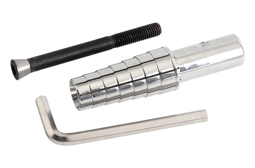 Generic Ring Mandrel, 0.66” - 0.94” Ring Stretcher, Stainless Steel Ring Expander Tool 1/2” Base for Lathe, Ring Sizing Turning Ring Making Tool for Wedding Bands Rings, Silvery, 6169RM