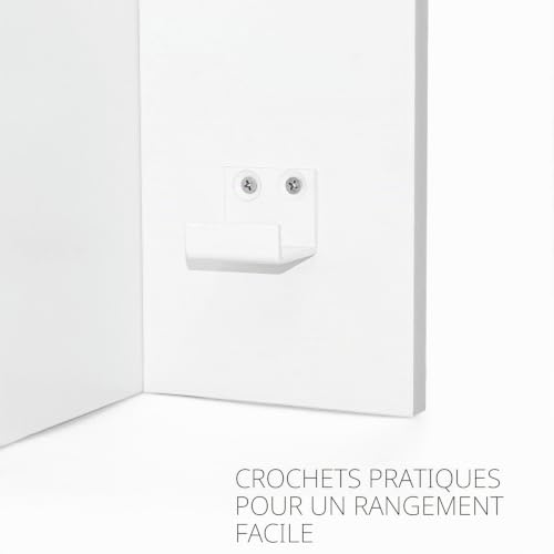 FRANKYSTAR Fortino Table console extensible de 50 à 250 cm table extensible table escamotable design moderne avec finition blanche jusqu'à 12 places. – vue 5