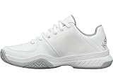 K-Swiss Women's Court Express Tennis Shoe, White/Highrise/Silver, 7.5 M