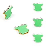 DEANKEJI 5 Stück Reihenklemmen Hutschiene, Nylon Hocheffizientes Flammschutzmittel Schutzleiter-Reihenklemme, Erdungsklemmen Geeignet für UK2.5-Verdrahtungsgeräte