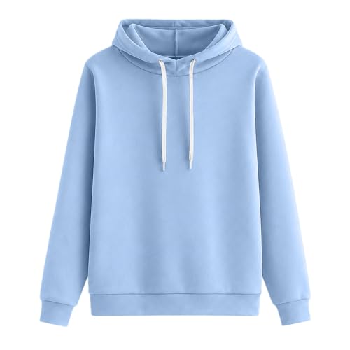 Sudadera deportiva con capucha para hombre y mujer cortavientos azul M