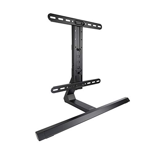 Tooq Db3265F-B - Supporto Da Tavolo In Alluminio Per Schermi 32"-65", Altezza Regolabile, Con Base, Nero