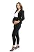 Evfalia Cotton Fit Maternity Belly Leggings for Pregnant Women (Medium, Black)