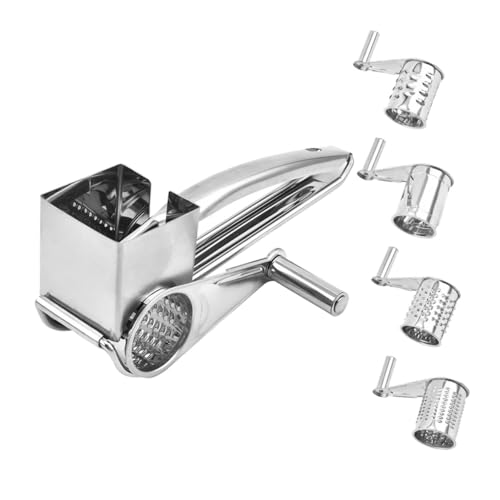 Rallador Giratorio Manual De Queso Acero Inoxidable miniatura 1