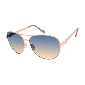 Jessica Simpson Women’s J5596 Stylish Metal Aviator Pilot Sunglasses with Uv400 Protection. Glam Gifts for Her, 60 Mm