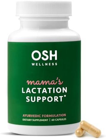 Freshly Moms Ayurvedic Lactation Supplement with Moringa, Fenugreek, Fennel Seeds & More | Made in USA | 100% Organic | Lactation Support | Breastfeeding Supplements | 60 Capsules – OSH Wellness