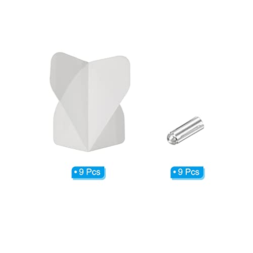 PATIKIL Dart Flights & Accessories, 9 Sets Darts Flights & 9 Flights Protectors Darts Accessories Kit for Soft Tip Steel Tip White - Image 3