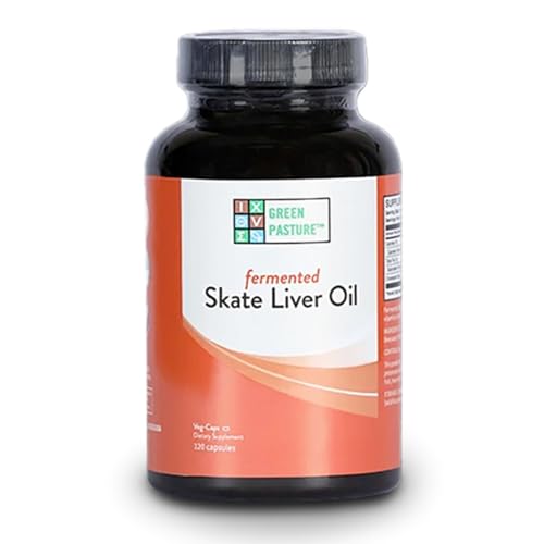 Blue Ice Fermented Skate Liver Oil 120 Caps by Green Pasture Products (Manual en inglés)