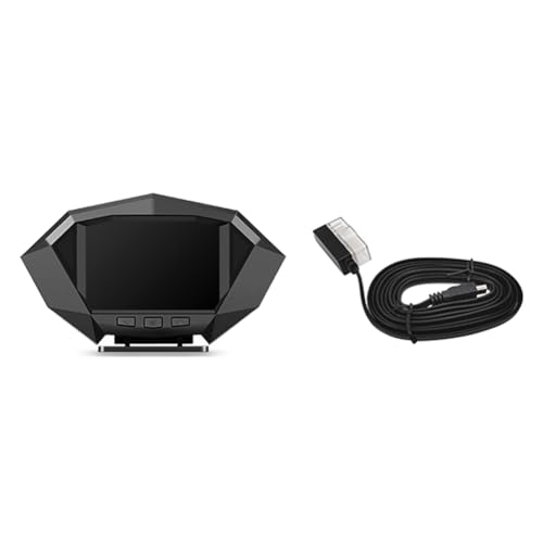 Pantalla de Visualización Frontal HUD OBD2 GPS Computadora de Bordo Alarma Temperatura