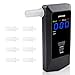 Produktbild LAMJAD Alkoholtester,Alkoholtester Polizeigenau mit Digitalem LCD-Bildschirm und USB-Aufladung,Wiederaufladbares Tragbares Alkoholmessgerät mit 8 Mundstücken