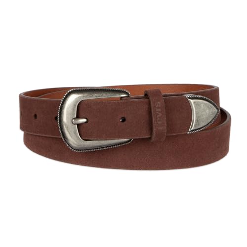 Levi's Women's Slim Casual Western Style Leather Jean Belt with Metal Tip – Regular & Plus Sizes