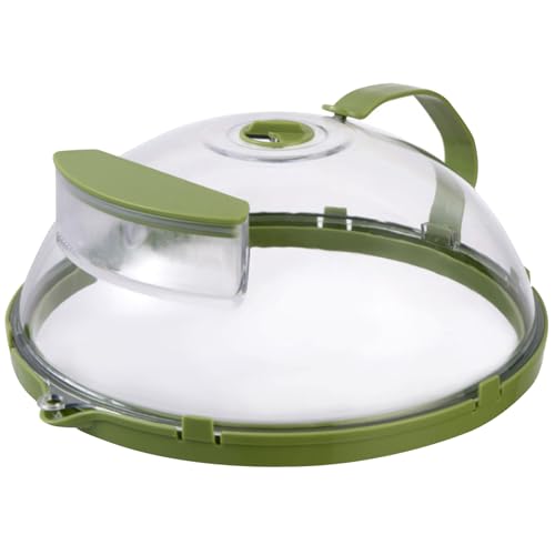 Cubierta para alimentos para microondas transparente de 10" que retiene la humedad 2