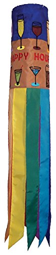 In the Breeze Cocktails Happy Hour Windsock, 40-Inch,4192