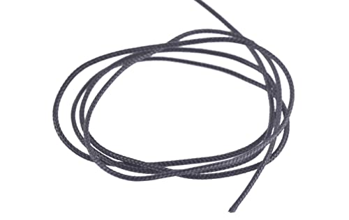 Konmay 0.5Mm Extra Strong Braided Round Waxed Leather Sewing Thread, 141 Yards Black Upholstery Waxed Thread With Core For Hand And Machine Sewing, Leather Stitching, Macrame And Jewelry Making #TOP4