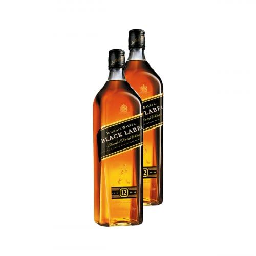Johnnie Walker, Whisky Escocês, Black Label, 1L, Tradicional, 12 Anos, 2 Unidades, Escócia