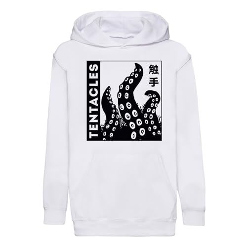 Sweat à capuche enfant tentacules manga doux et résistant pour éviter les vêtements fragiles