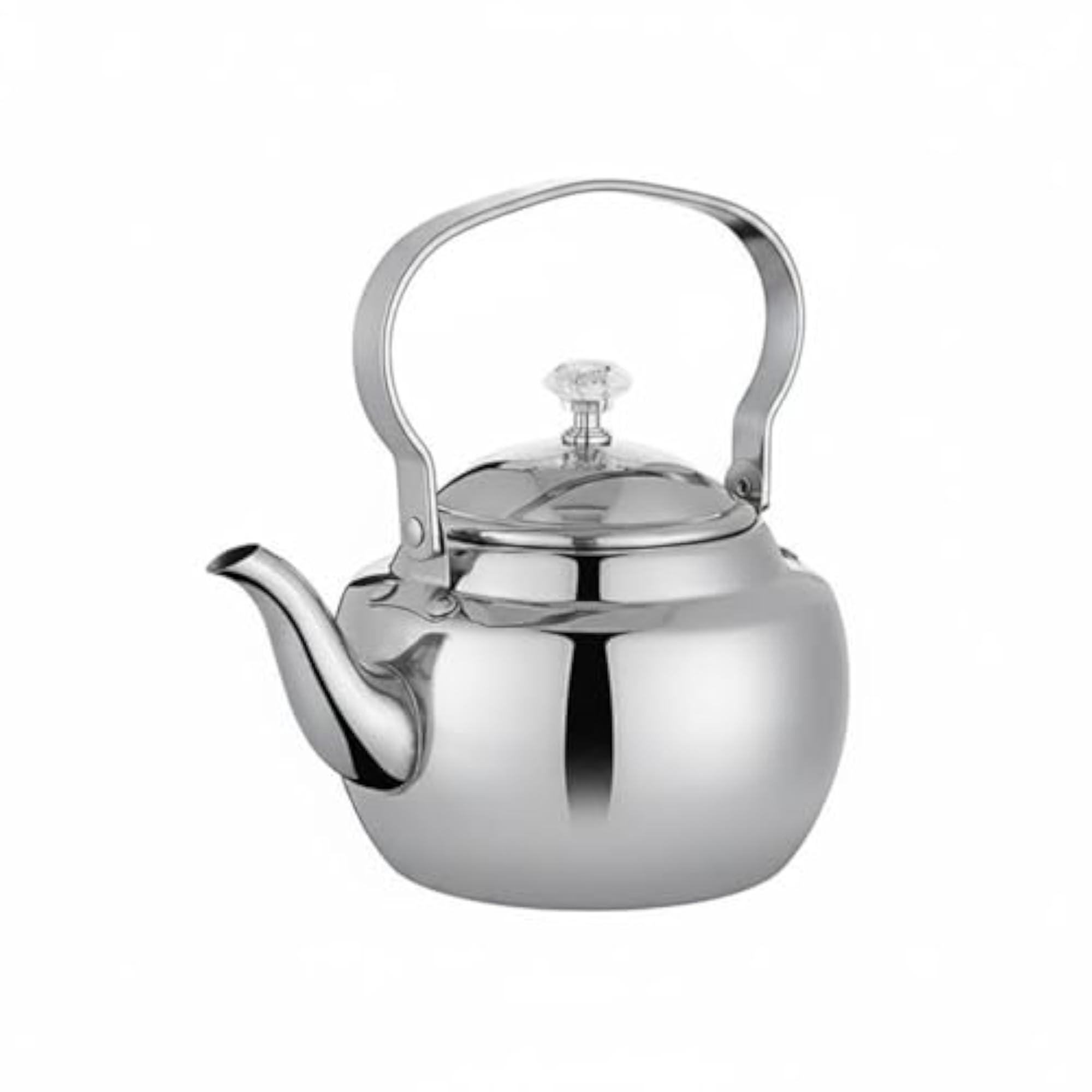 Curved Spout Stainless Steel Tea Kettle, 1.5L