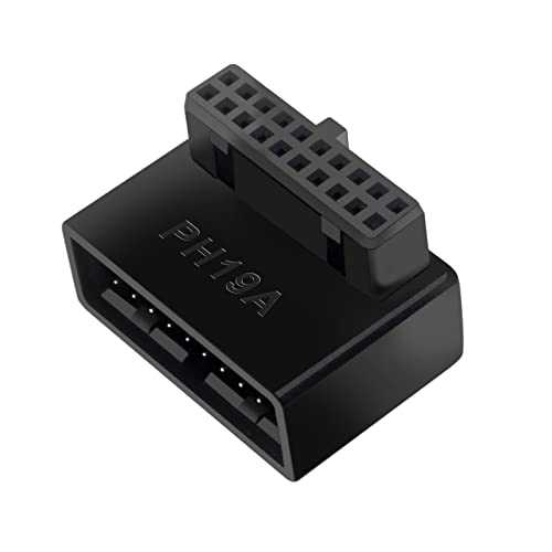 直角 USB 3.0 20 ピン拡張アダプタ デスクトップ マザーボード 90 度角度 USB 3.0 19 ピン マザーボード ヘッダー 90 度マザーボード アダプタ