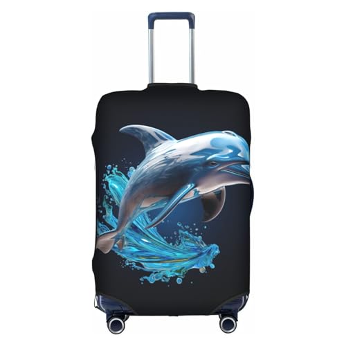 Housse de voyage avec fermeture éclair dissimulée extensible motif dauphin
