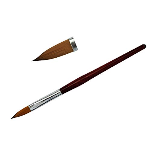 Kolinsky Sable #20 Acrylic Liquid Powder Brush Carving Pen DIY Nail Art Drawing Pack of 1 (NB006-Size No. 20)