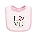 Hudson Baby Unisex Baby Cotton Bibs, Love, One Size