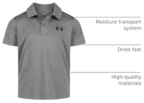 Image of Under Armour Boys' Matchplay Short Sleeve Golf Polo, Lightweight Performance Stretch, Logo Detailing