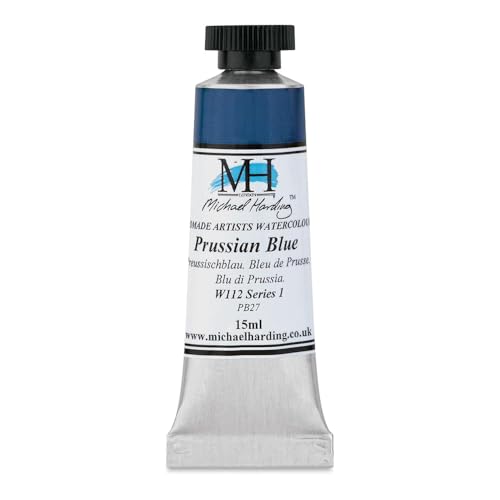 Michael Harding Professional Watercolors - 15ml Tubes (Prussian Blue)