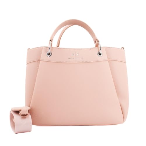 Cinghie regolabili Armani Exchange Wave Medium Tote with Webb Strap Shopping M, alba, taglia unica