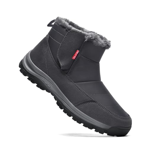 Twinice Botas de invierno para hombre, impermeables, forradas, cálidas, antideslizantes, para hombre, botas de invierno, senderismo, senderismo, trabajo, esquí, pesca, exteriores, zapatos para hombre