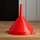 PARENCE.- Großer Kunststofftrichter 16 cm – Ausguss + Aufhängeloch – Küche, Garage oder Flüssigkeitstrichter – zufällige Farbe (rot, blau, grün, orange)