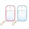 GXGM 2Pcs Custodia Protettiva Liquido Lavamani Spray, Disinfettante per Mani Custodia in Silicone Compatibile con Disinfettante le Mani con Touchland Portachiavi Si applica a 30ml