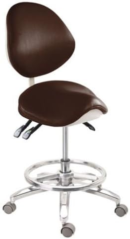 APHRODITE® PU Leather Deluxe Mobile Chair Saddle-1 Doctor's Stool with Circle Sold by East Dental …