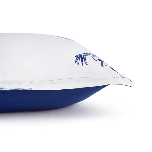 Image of Amazon Basics 2-Piece Soft Microfiber Kid's Comforter and Pillow Sham Set, Twin, Dinosaurs, Animal Print