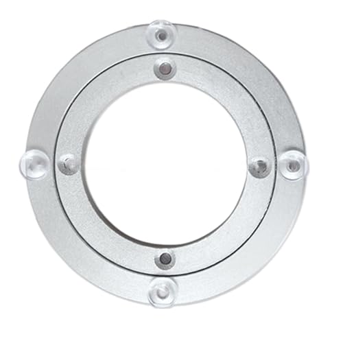 Dining Table Turntable Base Rotating Bearing Smooth Aluminum Alloy Round Table Household Non-Slip Bearing Turntable Hardware(49cm)