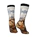 XZDWPY North American bison herd Unisex Mid-Calf Socks 2 Black-1 Polyester Skin-Friendly Moisture-Wicking Fashionable Crew Socks