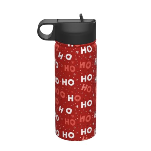Insulated Stainless Steel Water Bottle 18 Oz-Ho Ho Ho1