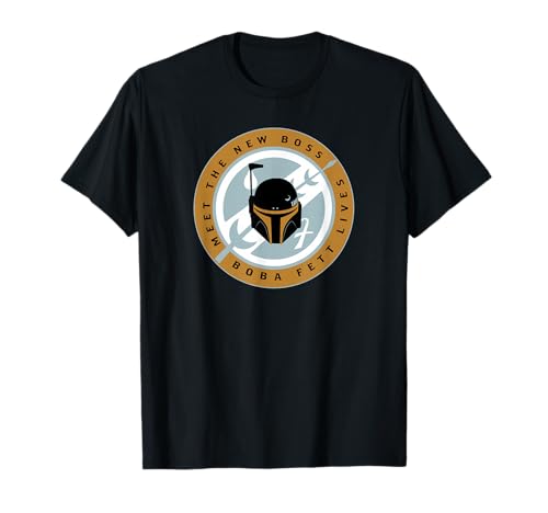 T-shirt Star Wars The Book of Boba Fett noir en coton pour fan de la saga