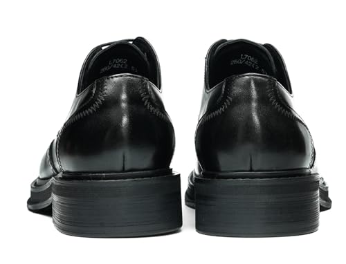 Santimon Men's Wingtip Brogue Oxfords Dress Shoes -Genuine Leather Lace-Up Derby for Work, Wedding & Business Casual with Comfort Cushioned Insole, Non-Slip Rubber Outsole4