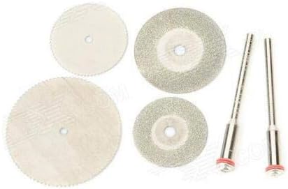 WLXY WL-6-1 6-in-1 Carborundum + Stainless Steel Cutting Grinding Saw Blade Kits - Silver
