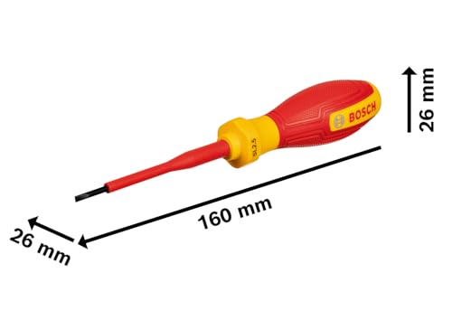 Tournevis VDE BOSCH SL2.5x75 Isolé jusquà 1000 V Élastomère thermoplastique Ergonomique - vue 7