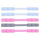 Hohopeti 5 Pezzi Mascherine Rosa Hooks Behind in Silicone Riutilizzabili, Salva Orecchie per Piccoli Visi, Accessori Comodi per Mask Companion Colore Casuale