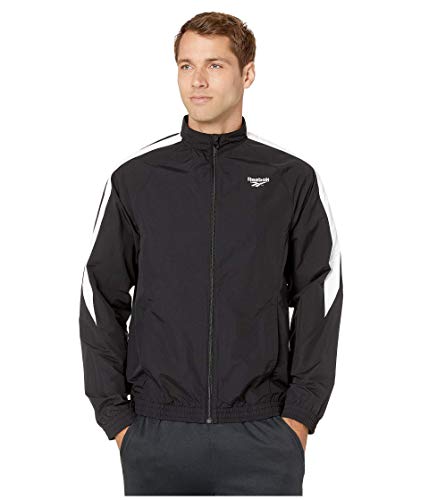 Chaqueta Reebok hombre deportiva negra estilo track jacket casual clásica