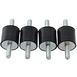 4 pies antivibración M8 para bombas de calor de aire acondicionado que reducen el ruido y la vibración