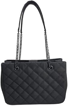 TORY BURCH ブラック トートバッグ Tory Burch 149685 Willa Matte Black Diamond Quilted With Black