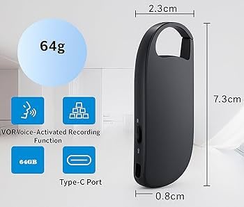 Image of Voice Recorder (Keychain 64gb)