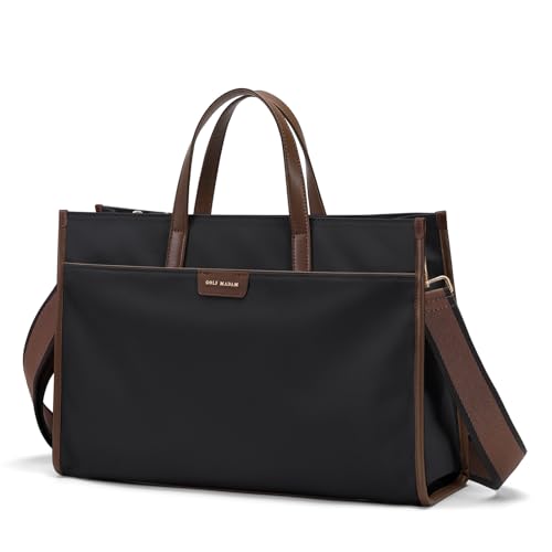 GOLF QUALITY Laptop Tote Bag for Women 15.6" Laptop Messenger Shoulder Bags for Women Business Office Work Bag Briefcase, Black — view 4