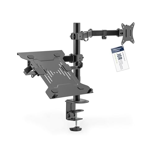 DIGITUS Universal Monitorhalter mit Notebookhalterung / up to...
