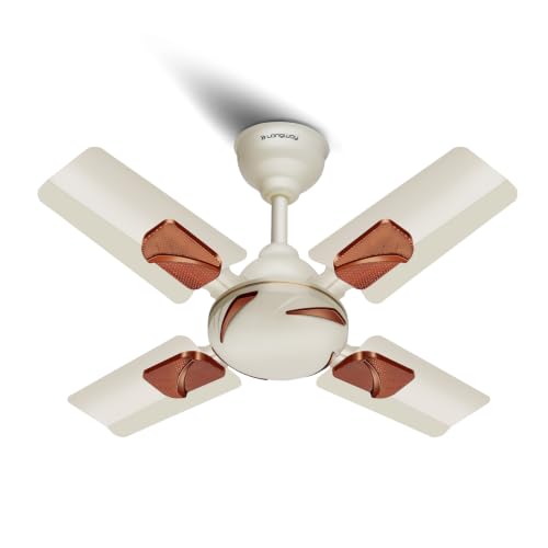 Image of LONGWAY Creta P1 600 mm /24 inch Ultra High Speed 4 Blade Anti-Dust Decorative Star Rated Ceiling Fan (Ivory, Pack of 1)