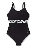 68% Polyamid, 32% Elastan ARENA Damen Badeanzug Bodylift Hina B-Cup, Black-Black, 46, 003121