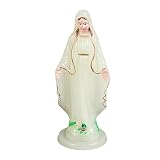 Estatua de la Virgen María, 3.9 pulgadas/5.9 pulgadas de resina católica bendecida Virgen Madre María, estatua coleccionable, decoración del hogar, esculturas, estatua de Virgen María, figura